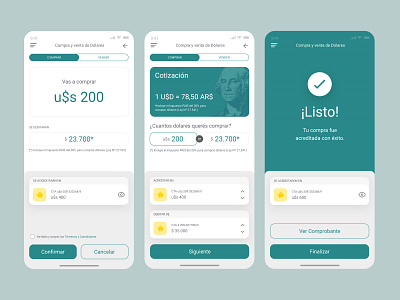 UIUX Inspiration N. 23 - Money and Bank App bank bank app banking buy money dollars euros finance app finances green ui design uxdesign uxui