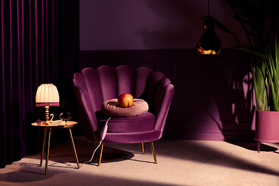 KLARNA - Cyber Monday cyber monday peach photography set design sofa velvet white swan