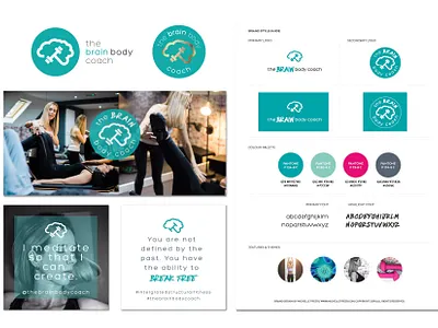 The Brain Body Coach branding logo logo design vector