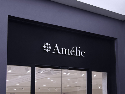 Amélie Joias branding design diamonds jewel jewelry logo logotype store visual identity