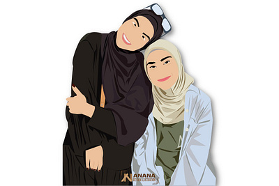 Zaskia design illustration illustrator muslimah sisterhood vector woman woman illustration