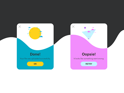 Flash Message (Success & Error) branding daily ui 011 dailyui dailyuichallenge design flash message flash messages illustration ui ux