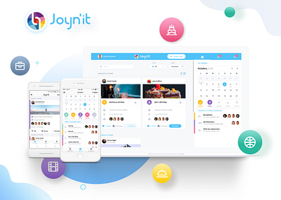 Joyn'it - Social networking, Lifestyle app design design agency designveloper events lifestyle mobile app design social networking software development ui ux design company ux ui design web app development web design