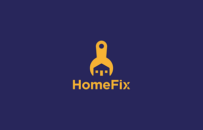 HomeFix Logo Concept brand brand design brand identity branding concept logo logo design vector