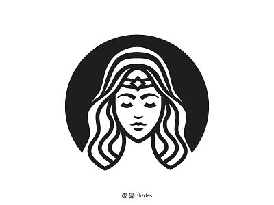 Wonder Princess adobe adobe illustrator brand and identity branding clever logo creative logo design icon symbol mark illustration illustration art logo logo design logo ideas logo inspiration logos minimalist logo negative space logo princess vector wonder woman