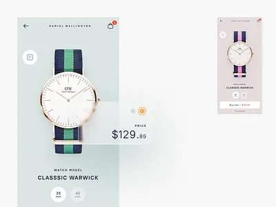 Daniel Wellington – Store concept app art design graphic design illustration minimal typography ui ux web