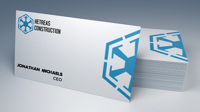 A random card branding logo minimal typography