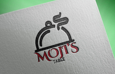 moji black and red textured branding