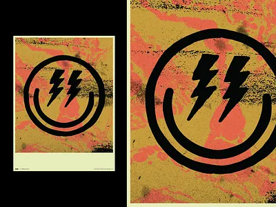 Poster 830 art caffeinated design everyday everydays graphic illustration poster smiley smoke textures vector