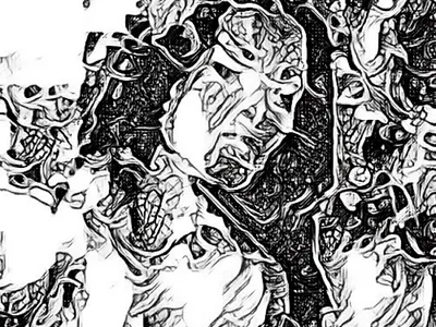 Watching you abstract art digitalart illustration