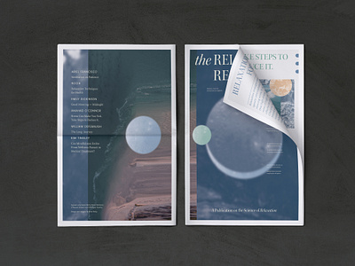 The Relaxation Response graphic design print publication