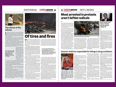 Newspaper, Editorial Design design magazine cover magazine design newspaper ad newspaper illustration newspapers typography