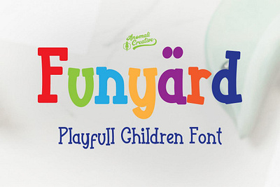 Funyard - Playful Kids Font digitalart font typeface typography