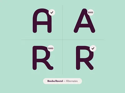 Bouba Round Alternates alternates arrows brand branding circle cyrillic digital friendly greek pro rounded corners soft soft edges ui ux