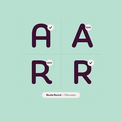 Bouba Round Alternates alternates arrows brand branding circle cyrillic digital friendly greek pro rounded corners soft soft edges ui ux
