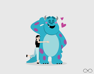 me and Sullivan <3 character character design characters illustration illustration art illustrator sullivan