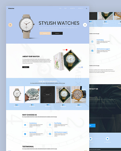 Watcher bootstrap clock css digital clock html5 led responsive shop table clock template watch