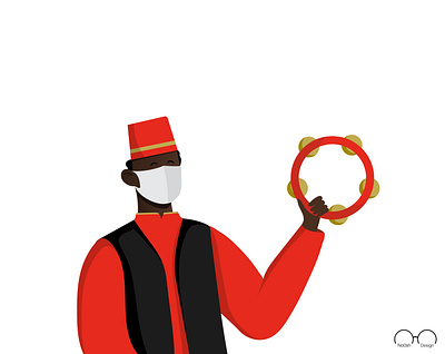Haji Firouz character character design characterdesign characters corona coronavirus illustration illustrator stay home stay safe vector حاجی فیروز