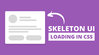 Skeleton Loading Screen Animation using only HTML & CSS skeleton skeleton loader skeleton loading screen skeleton screen