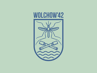 Wolhow'42 design logo t shirt vector