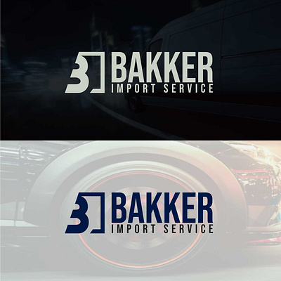 Bakker Import Service brand identity branding car carimport company brand logo design flat illustration import import company imports minimal typography