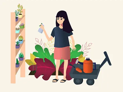 Plantita Illustration design illustration minimal vector