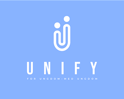 Unify logo concept 2 design flat illustration logo minimal