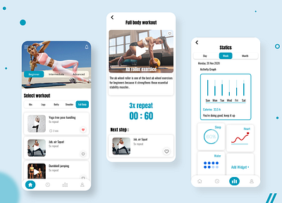 Fitness app app design mobile app mobile app design mobile ui ui uidesign ux uxdesign uxui