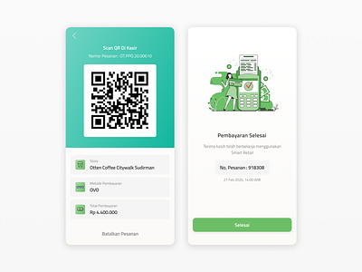 Payment QR Smart Retail android design mobile mobile app design mobile ui ui user experience user interface user interface design ux