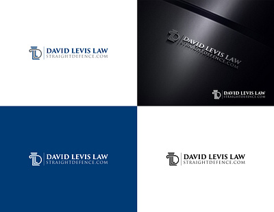 DAVID LEVIS LAW LOGO DESIGN branding design fiverrgigs law firm logo minimalist logo monogram logo vector
