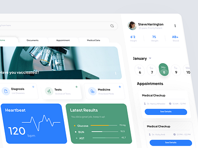 💊 MEDIO - Medicine Tracking Dashboard by Viola Dwi 🖖 on Dribbble