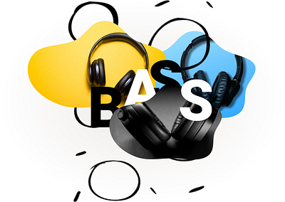 BASS animation app branding flat illustration minimal typography vector web