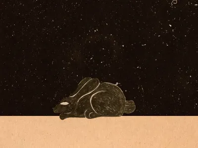 trippy bunny animation bunny gif gif animation illustration psychodelic rabbit rodent stopmotion trippy