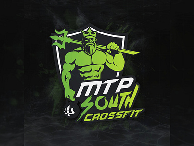 Poseidon behance brand branding crossfit designer god green gym logo poseidon sport