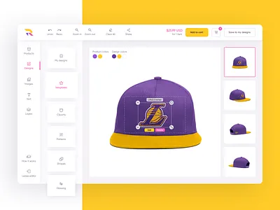 Product designer tool application clean colors minimal platform product tool ui user experience user interface ux web app web design website