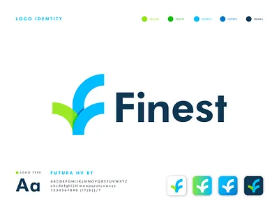 Finest Logo Design analysis app brand identity branding business corporate company f letter logo f logo finance financial financial app investment letter mark logo logo logo design minimal modern logo software symbol