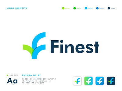 Finest Logo Design analysis app brand identity branding business corporate company f letter logo f logo finance financial financial app investment letter mark logo logo logo design minimal modern logo software symbol