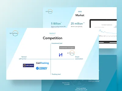 Slide Deck Design chart clean data funding graphics pitch slide stats ui ux visuals