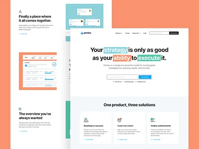 Perdoo — Homepage brand identity branding clean homepage interface perdoo saas together ui ux web web design