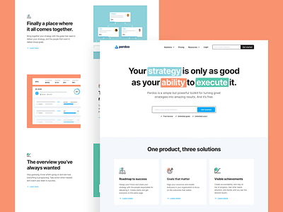 Perdoo — Homepage brand identity branding clean homepage interface perdoo saas together ui ux web web design