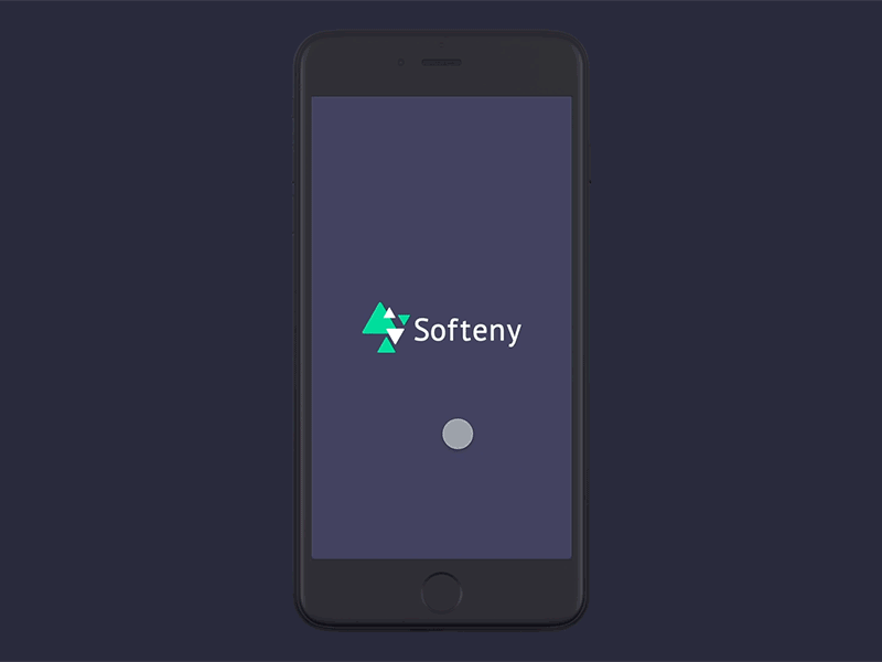Softeny project prototype app illustration interface ui