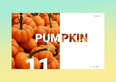 PUMPKIN animation branding design illustration typography ui
