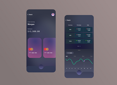 Dark Wallet UI android app branding design illustration logo typography ui ux vector web