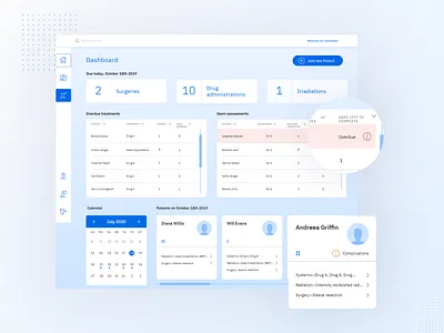[Healthcare/SaaS] Patient data management application app design medical minimal prototype ui ux website