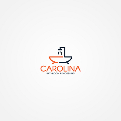 CAROLINA BATHROOM REMODELING bathroom logo brand design branding construction logo icon design logo logo inspiration logo inspirations logodesign remodeling logo vector