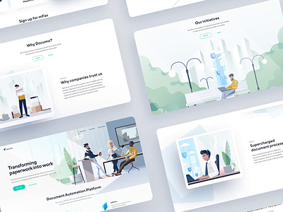 Documo Web Design Animation animation design home page illustration interaction interface landing landingpage motion design page page design shakuro transition ui user interface user interface design ux web web design website