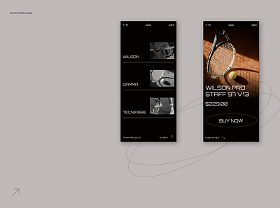 T.W / Mobile product page buy categories e commerce mobile mobile ui online shop product product page tennis trendy ui design warehouse