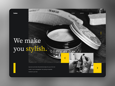 Barbershop babershop barber haircut hairstyle inspiration layout pomade ui ui layout barber uidesign wax