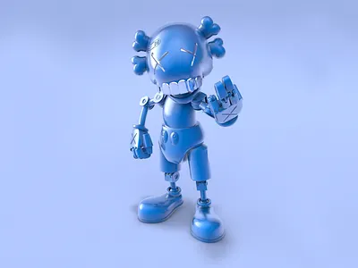 KAWS #2 3d character 3dart 3dillustration 3drender 3drobot 3dtoy art collector c4dart cinema4d kawaii art kaws personaje personaje 3d plastic robot skull3d sorayama toy toy collector toyart