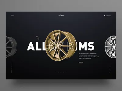 UI Hero section alloy alloy rims app design automotive clean ui concept hero hero banner hero image hero section slider ui uiux uxdesign website design wheels